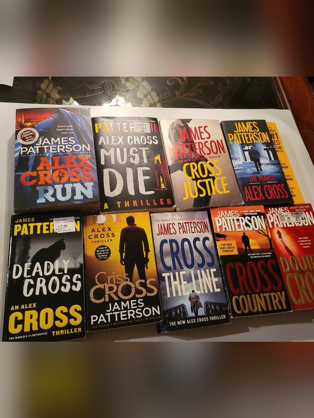 JAMES PATTERSON - ALEX CROSS - 9 Paperback Book Lot Bundle Mystery Thrillers